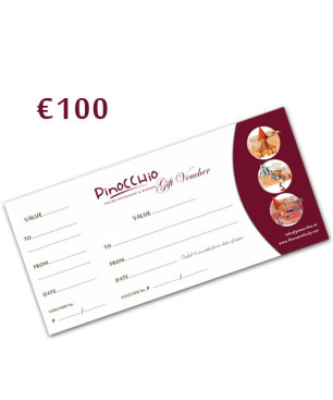 PINOCCHIO RESTAURANT GIFT VOUCHER €100