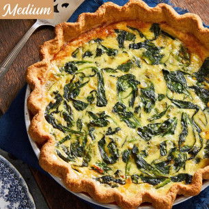 Vegetables quiche collection and delivery from Pinocchio Restaurant