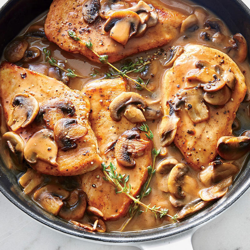 CHICKEN WITH MUSHROOM PLATTER