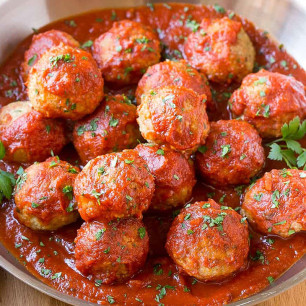 Italian meatballs collection and delivery from Pinocchio Restaurant