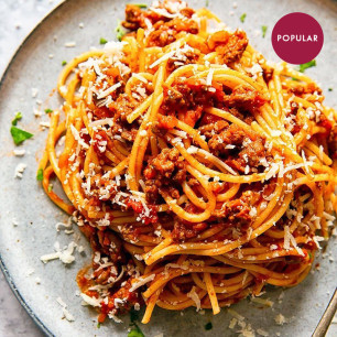 Pasta alla Bolognese collection and delivery from Pinocchio Restaurant