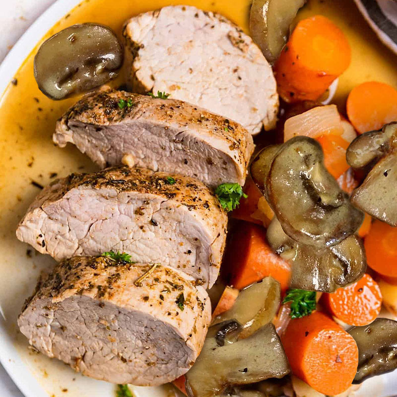 LONZA DI MAIALE CON VERDURE