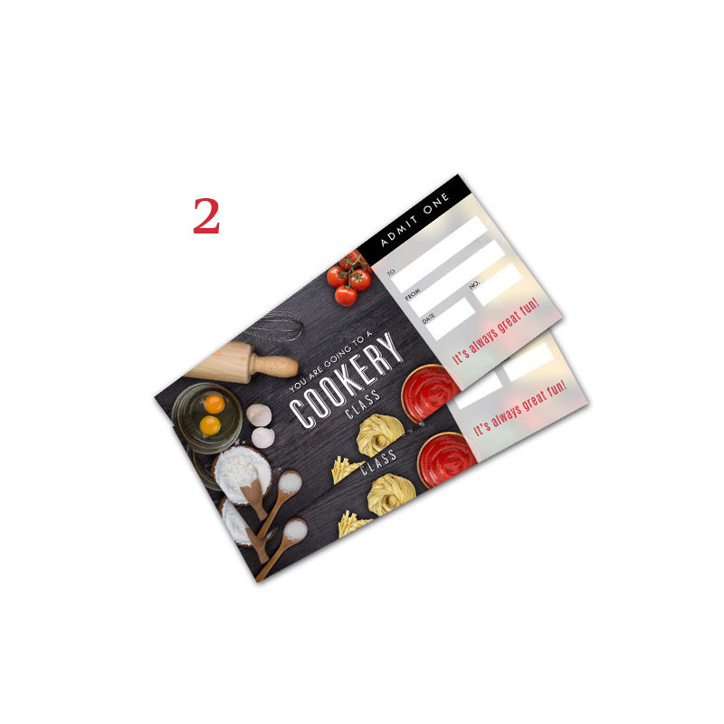 GIFT VOUCHERS - 2 COOKERY CLASSES