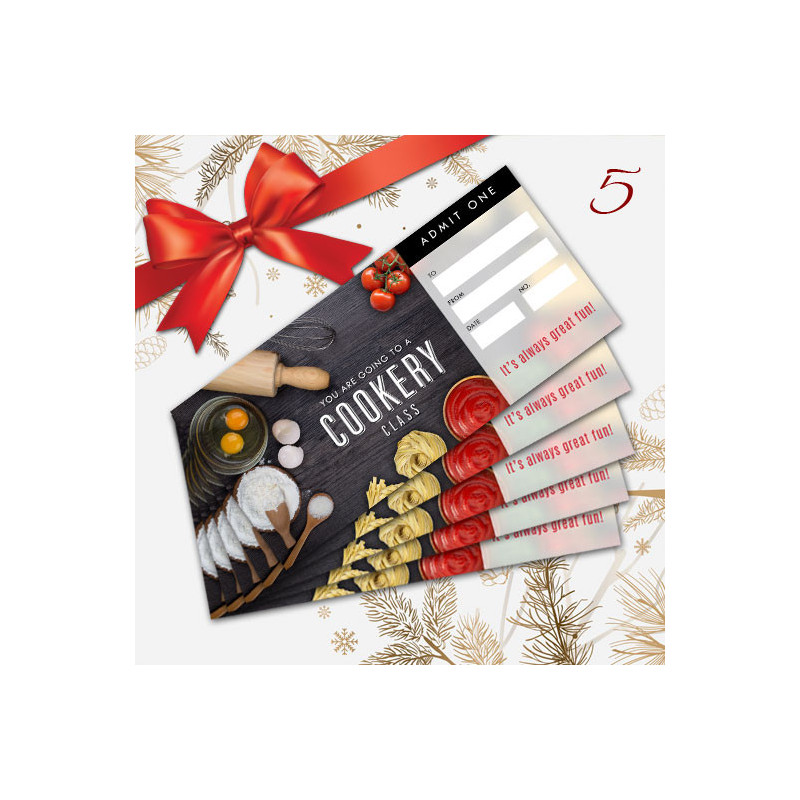 GIFT VOUCHERS - 5 COOKERY CLASSES